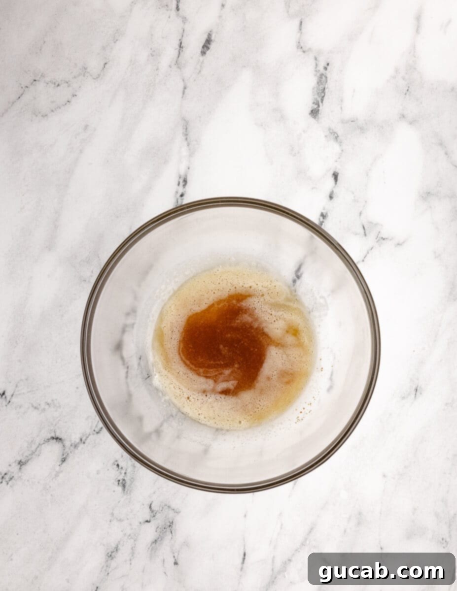 browned butter in a large bowl. 