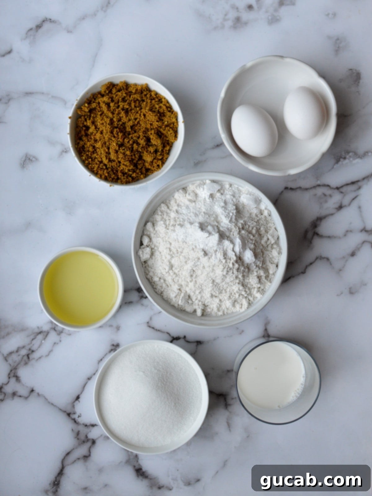 Exquisite Gluten-Free Pistachio Cake 3 A collection of ingredients laid out for gluten-free pistachio cake baking