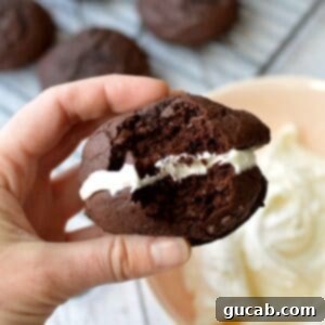 hand holding a whoopie pie