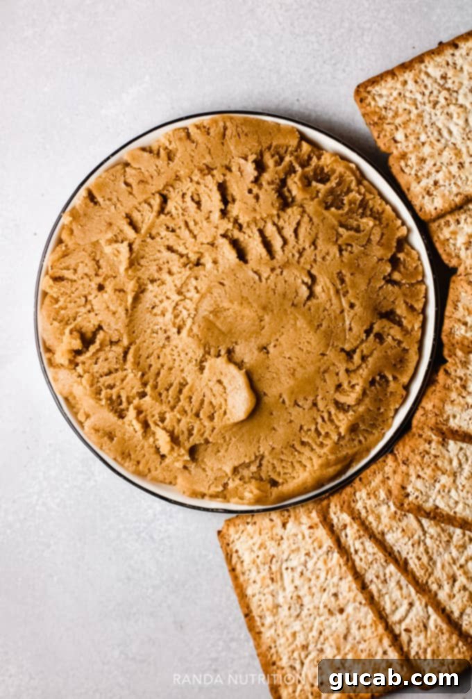 a bowl of gingerbread hummus
