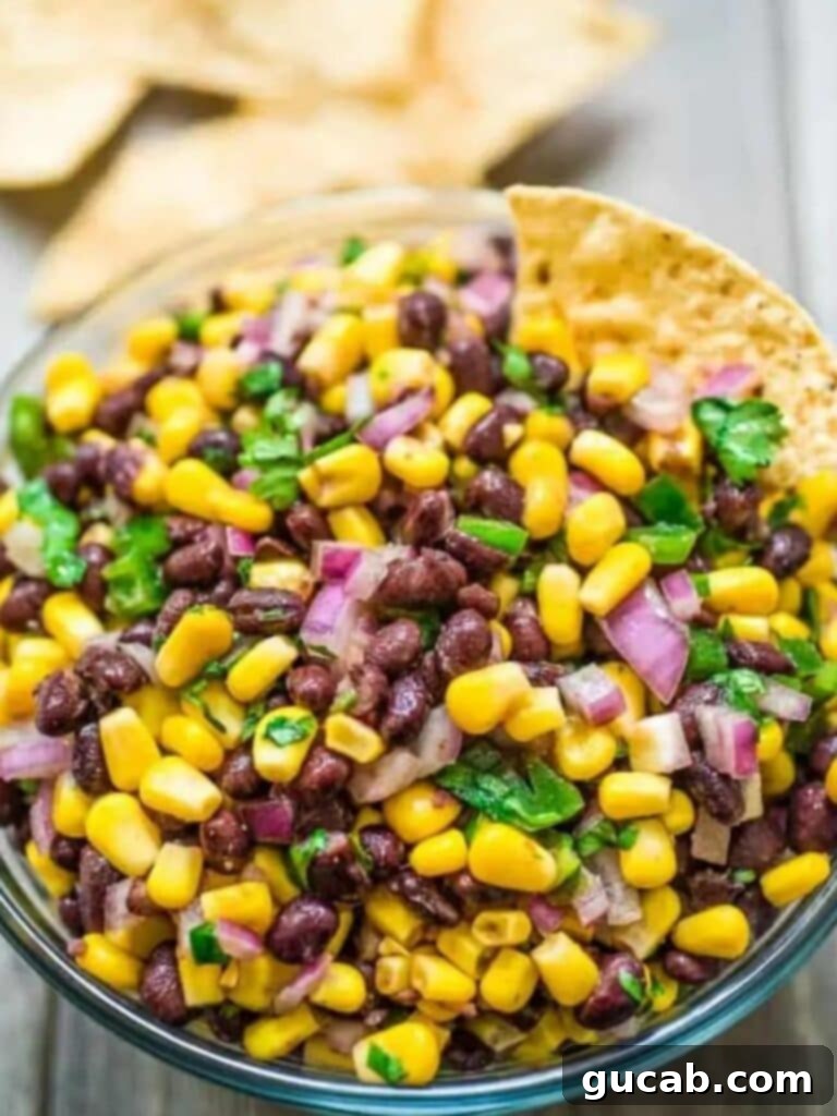 black bean and corn salsa