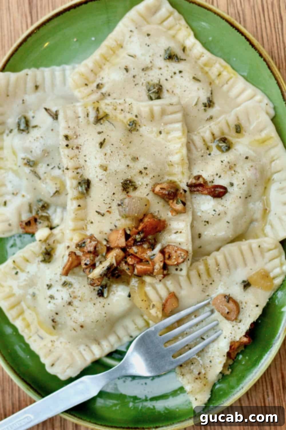 chanterelle ravioli 