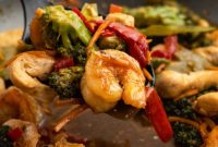 Sizzling Chicken and Shrimp Stir Fry